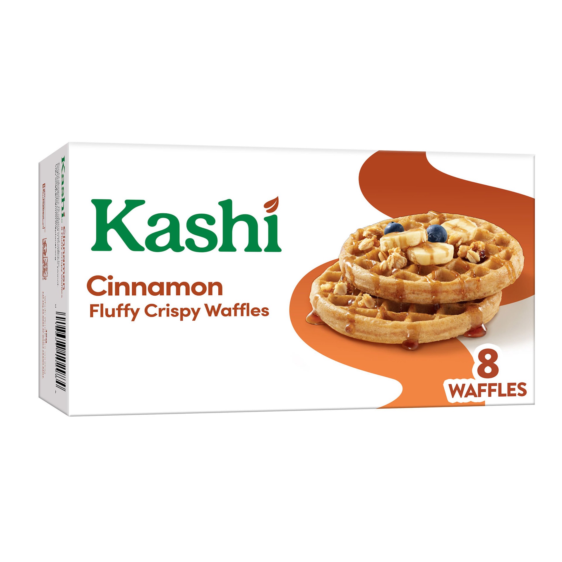 slide 1 of 8, Kashi Frozen Waffles, Vegan and Gluten Free, Frozen Breakfast for Kids, Cinnamon, 10.1oz Box, 8 Waffles, 10.1 oz