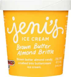 Jeni's Brown Butter Almond Brittle Ice Cream 1 pt