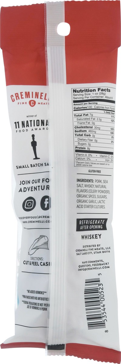 slide 9 of 12, Creminelli Fine Meats Whiskey Whiskey Salami 5.5 oz, 5.5 oz
