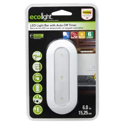 EcoLight 6" LED Bar Light Auto Timer