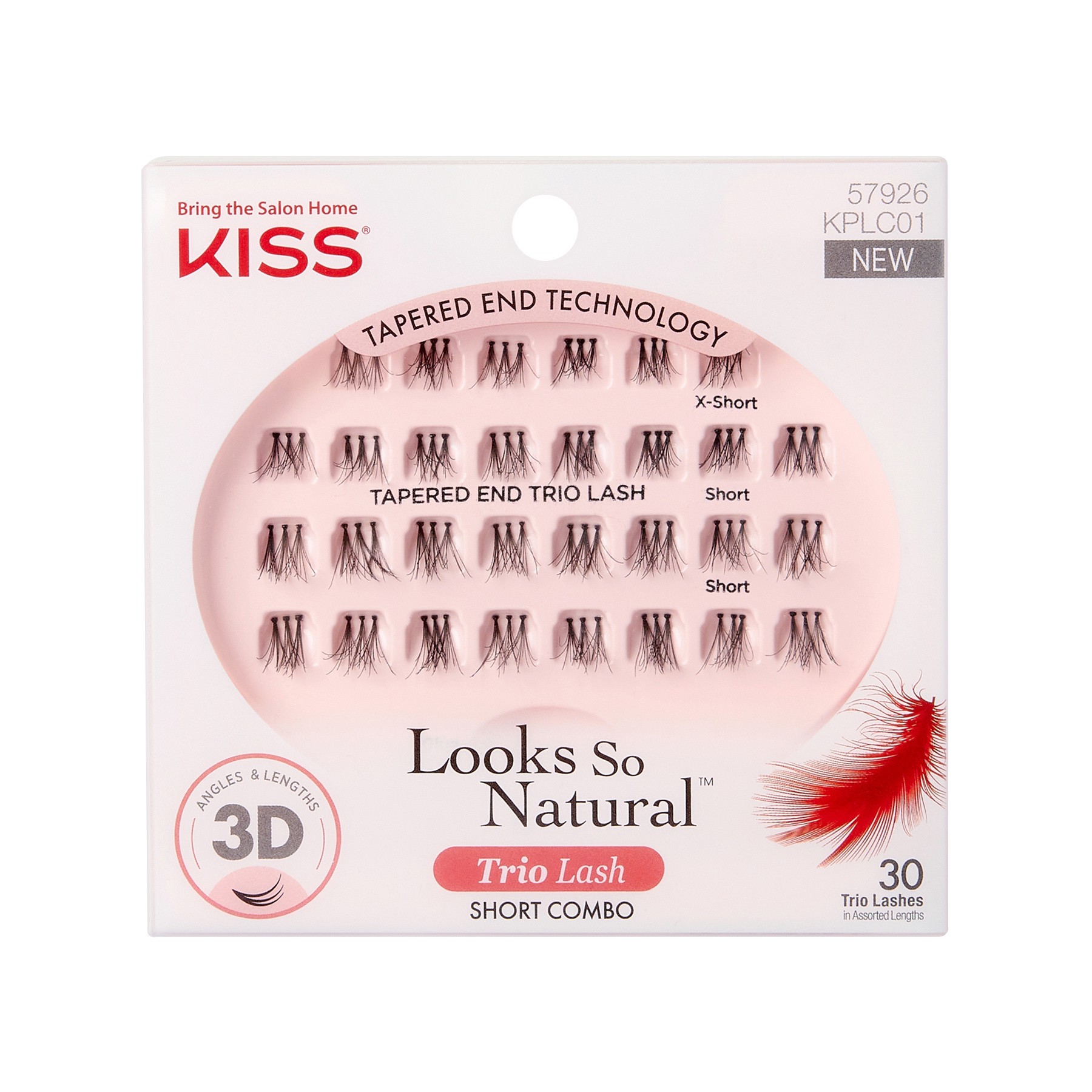 slide 1 of 3, Kiss Short Everez Lashes, 1 set