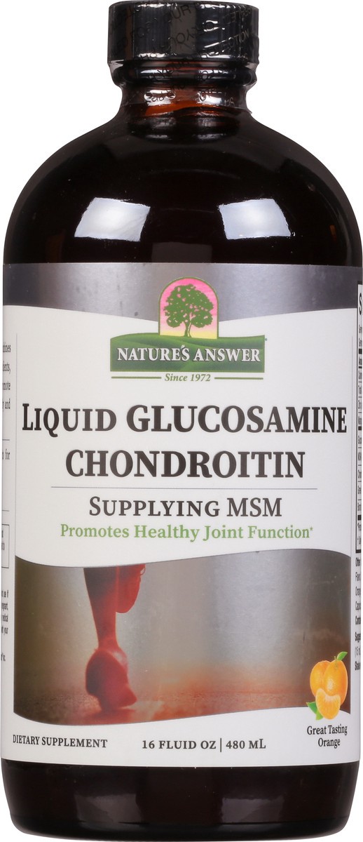 slide 9 of 9, Nature's Answer Liquid Orange Glucosamine Chondroitin 16 fl oz, 16 fl oz