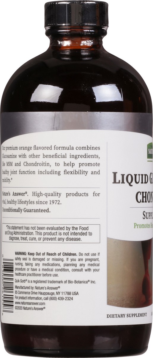 slide 7 of 9, Nature's Answer Liquid Orange Glucosamine Chondroitin 16 fl oz, 16 fl oz