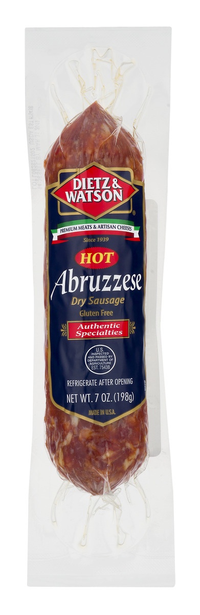 slide 1 of 1, Dietz & Watson Hot Abruzzese Chub, 7 oz