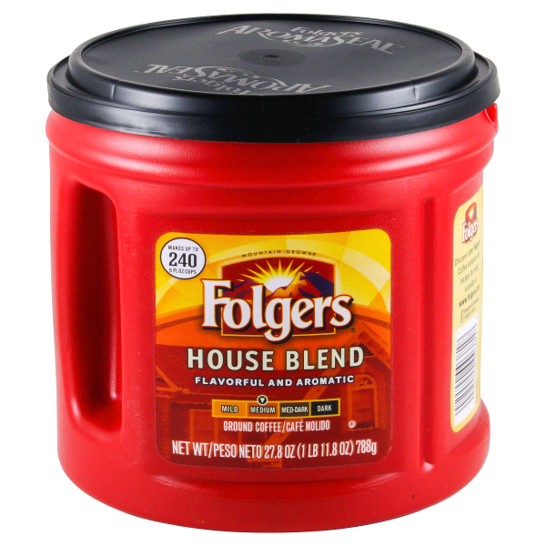 slide 1 of 1, Folgers House Blend Medium Roast Coffee, 24.2 oz