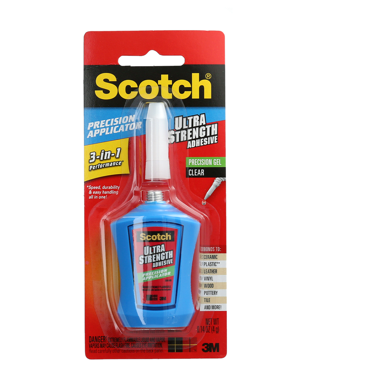 slide 1 of 5, Scotch Ultra Strength Adhesive, 0.14 oz