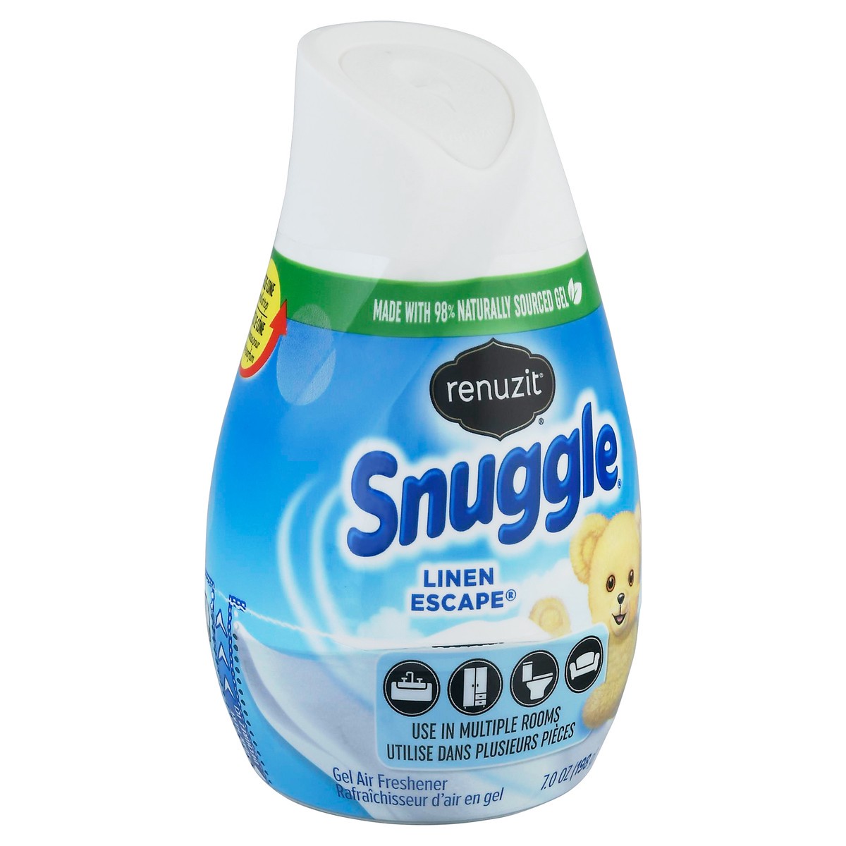 slide 6 of 9, Renuzit Snuggle Linen Escape Gel Air Freshener 7.0 oz, 7 oz