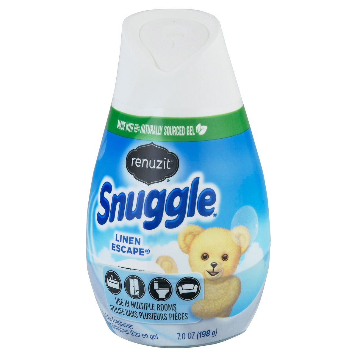 slide 9 of 9, Renuzit Snuggle Linen Escape Gel Air Freshener 7.0 oz, 7 oz