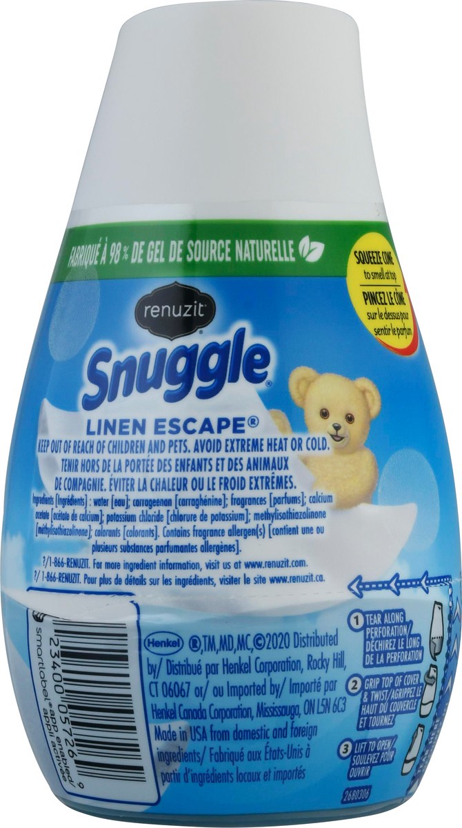 slide 3 of 9, Renuzit Snuggle Linen Escape Gel Air Freshener 7.0 oz, 7 oz