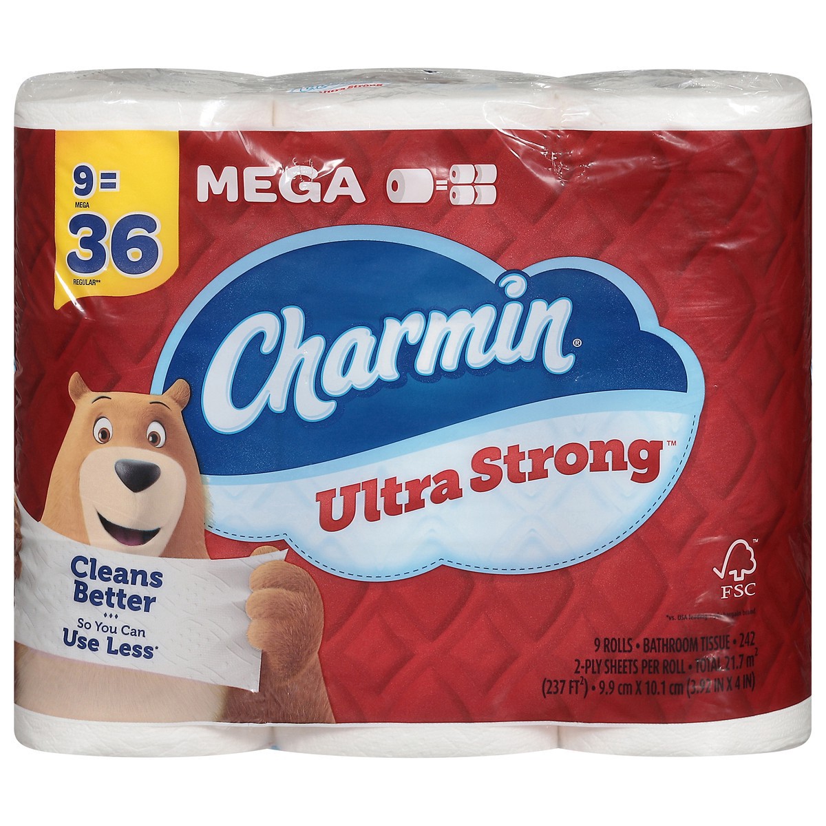 slide 11 of 12, Charmin Ultra Strong Toilet Tissue 9 Mega Count, 9 ct