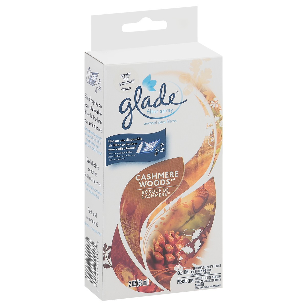 slide 6 of 9, Glade Cashmere Woods Filter Spray 2 oz, 2 oz