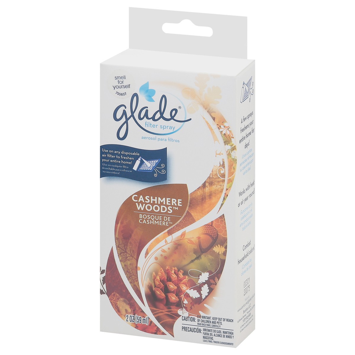 slide 8 of 9, Glade Cashmere Woods Filter Spray 2 oz, 2 oz