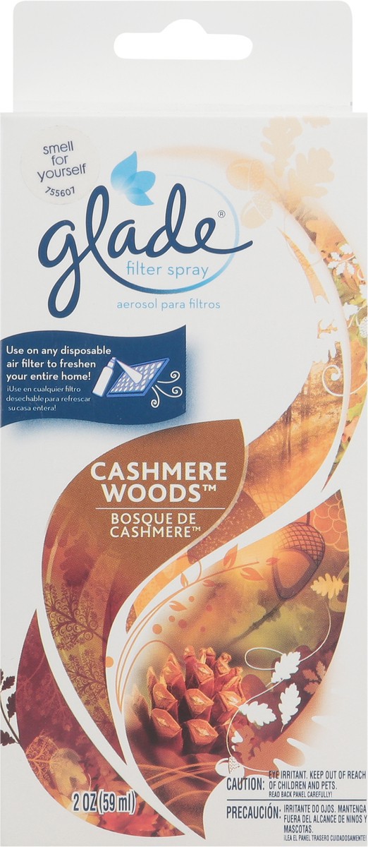 slide 5 of 9, Glade Cashmere Woods Filter Spray 2 oz, 2 oz