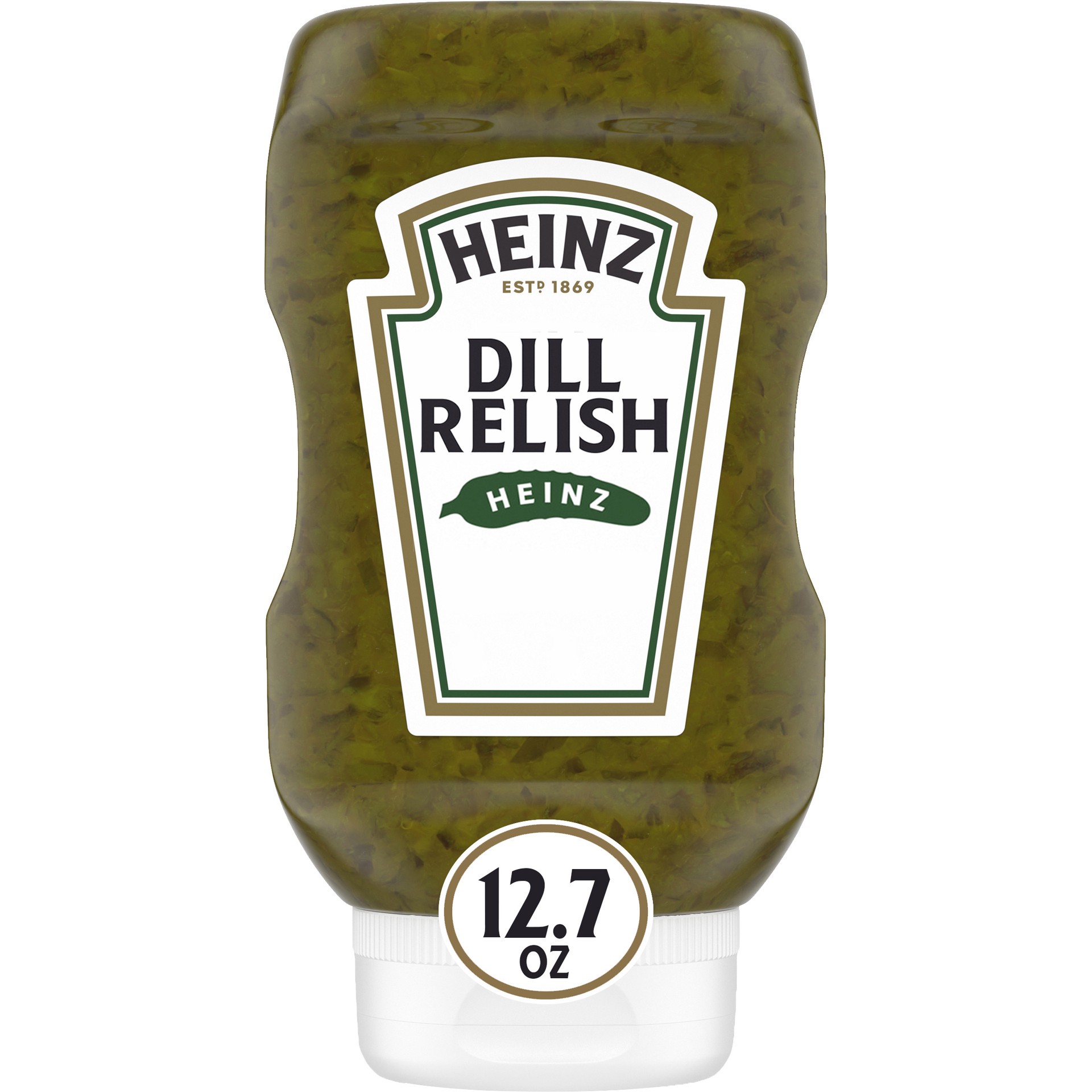 slide 1 of 9, Heinz Dill Relish, 12.7 fl oz Bottle, 12.70 fl oz