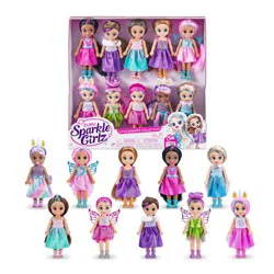 ZURU Sparkle Girlz Little Friends Set of 10 Dolls