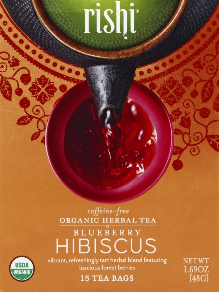 slide 1 of 1, Rishi Tea Blueberry Hibiscus Rooibos Tea, 15 ct