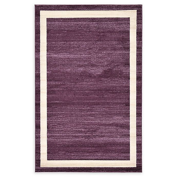 slide 1 of 4, Unique Loom Maria Del Mar Area Rug - Violet, 5 ft x 8 ft