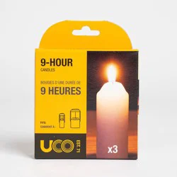 UCO 3-Pack 1-Wick White Pillar Candle