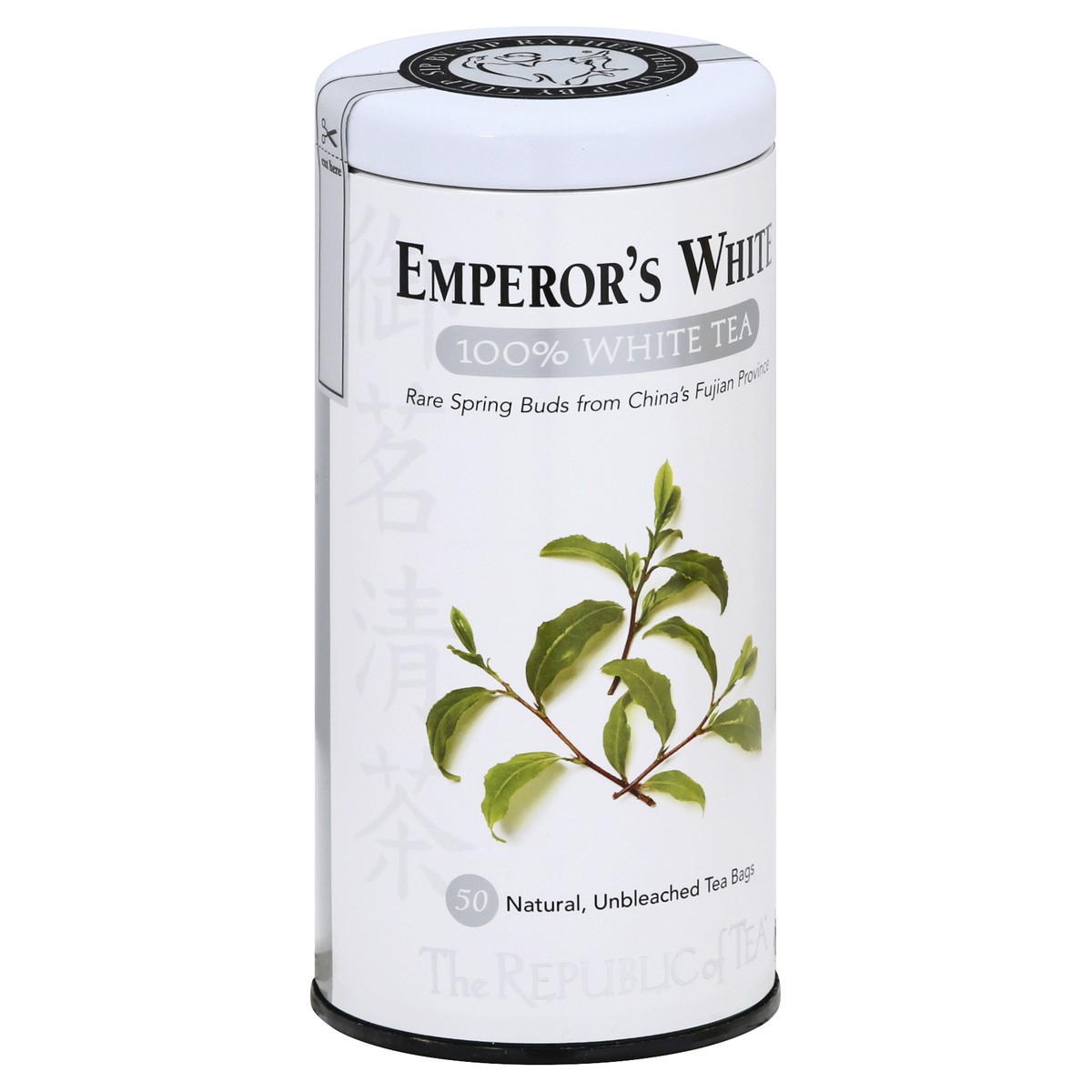 slide 3 of 9, The Republic of Tea Bags Emperor's White 100% White Tea - 50 ct, 50 ct