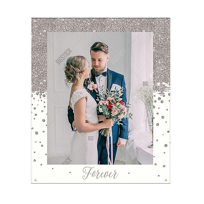 slide 1 of 2, Grasslands Road Forever Glitter 8 W x 10'' H Wedding Photo Frame'', 1 ct