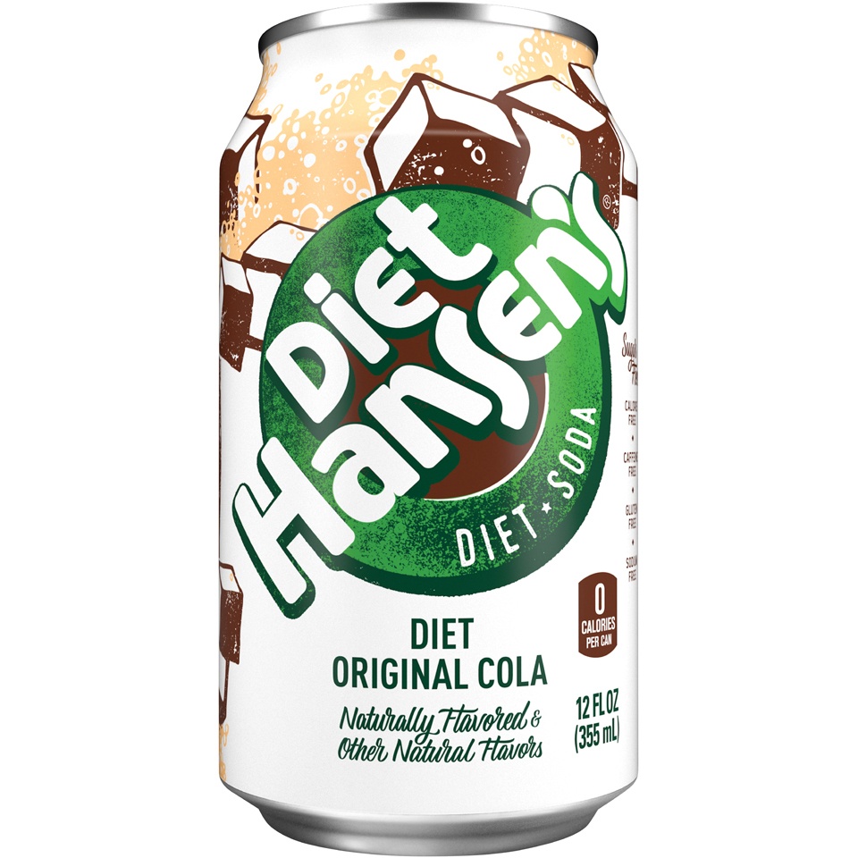 slide 1 of 3, Hansen's Diet Hansen's Premium Diet Original Cola Soda - 6 ct; 12 fl oz, 6 ct; 12 fl oz