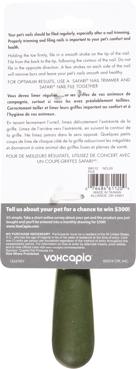 slide 8 of 12, Safari by Coastal Dog Diamond Nail File, No Color, One Size (9.25" L), 1 ct