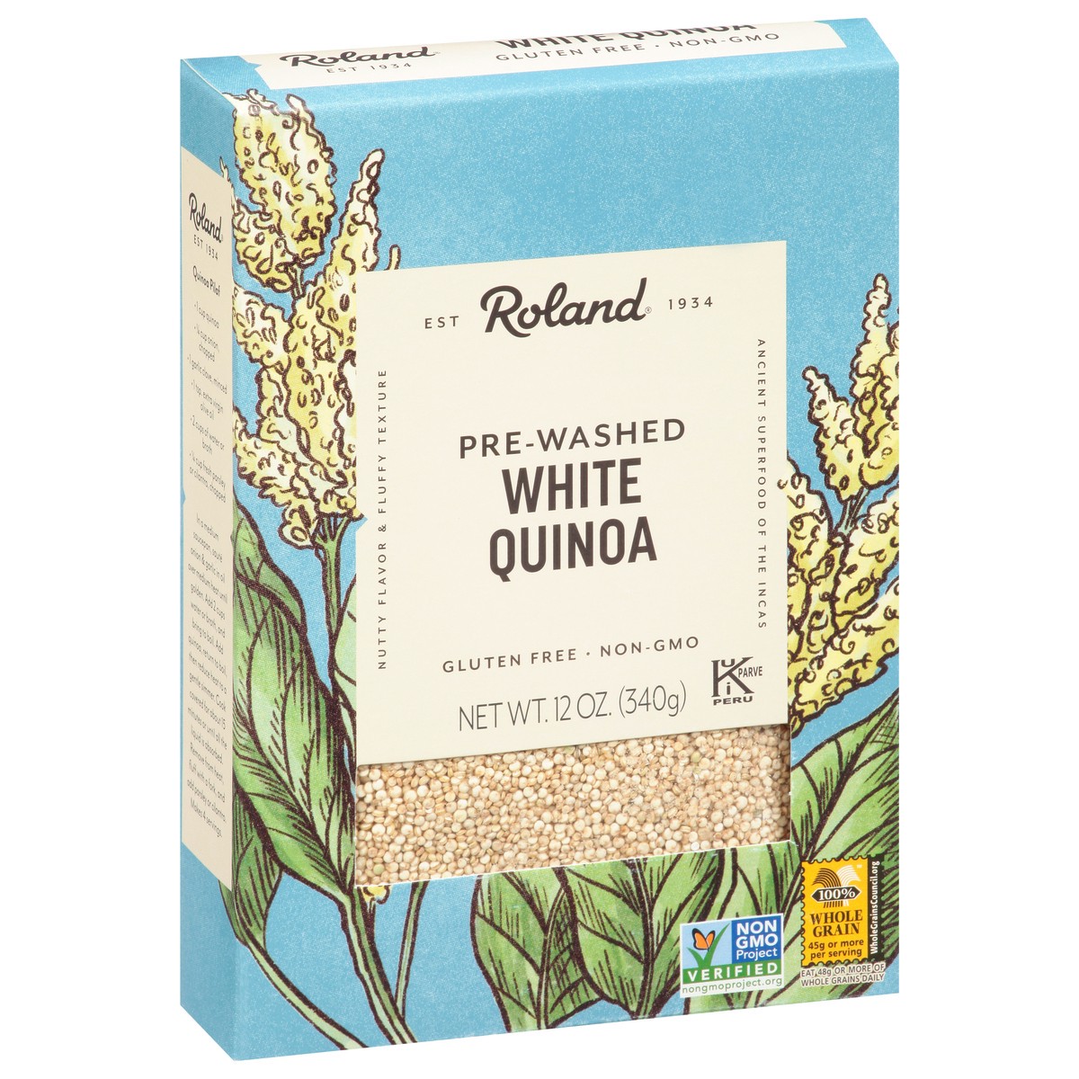 slide 5 of 9, Roland Pre-Washed White Quinoa 12 oz, 12 oz