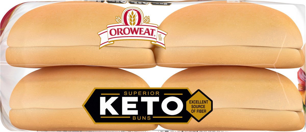 slide 6 of 7, Oroweat Superior Keto Plain Hamburger Buns, 8 count, 12 oz, 8 ct