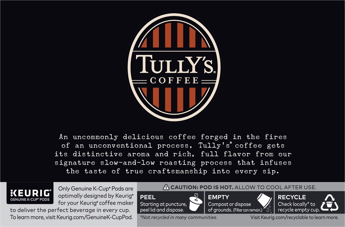 slide 7 of 10, Tully's Coffee Hawaiian Blend Keurig Single-Serve K-Cup Pods, Medium Roast- 10 ct, 10 ct