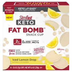 Slimfast Keto Fat Bomb Slimfast Keto White Coconut Lemon Fat Bomb