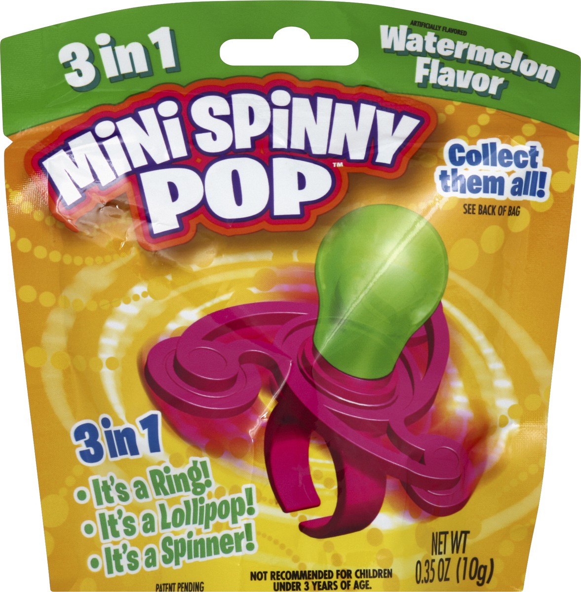 slide 2 of 2, Mini Spinny Pop Candy 0.35 oz, 0.35 oz