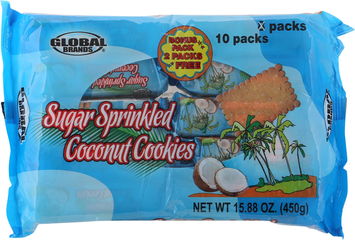 slide 2 of 14, Global Brands Cookie Coconut 10 Ct, 15.88 oz