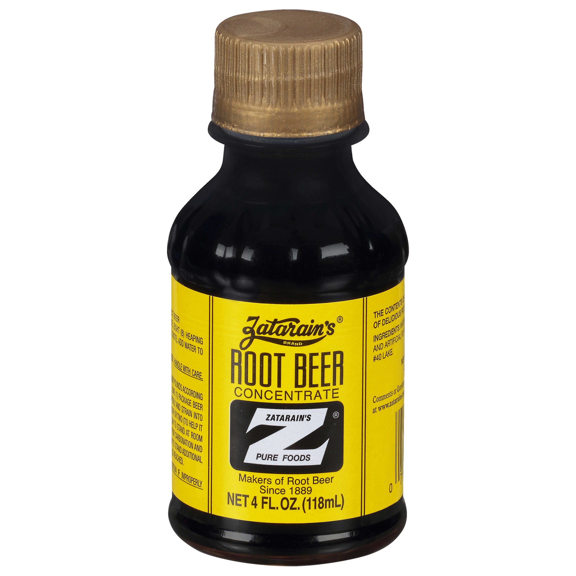 slide 1 of 5, Zatarain's Root Beer Concentrate, 4 fl oz