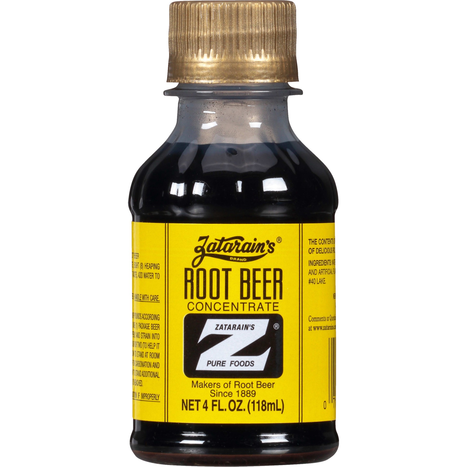 slide 1 of 3, Zatarain's Root Beer Concentrate, 4 fl oz