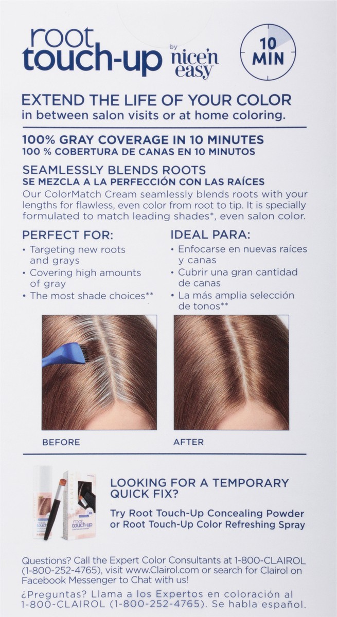 slide 3 of 9, Clairol Root Touch-up Permanent 6.5G Lightest Golden Brown Hair Color, 6.5 gram