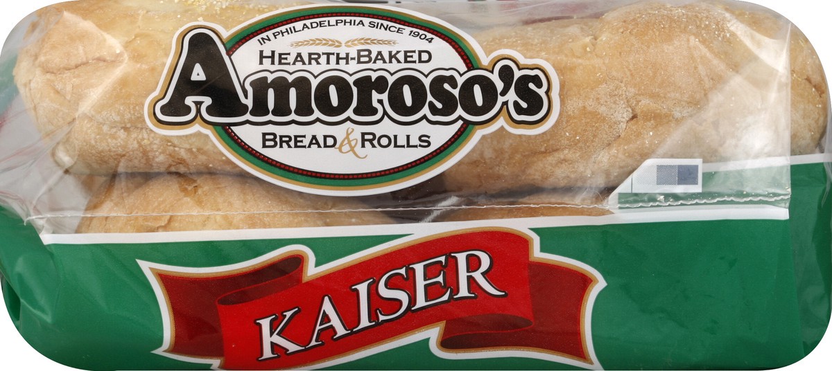 slide 2 of 5, Amoroso's Sliced Kaiser Bread, 18 oz