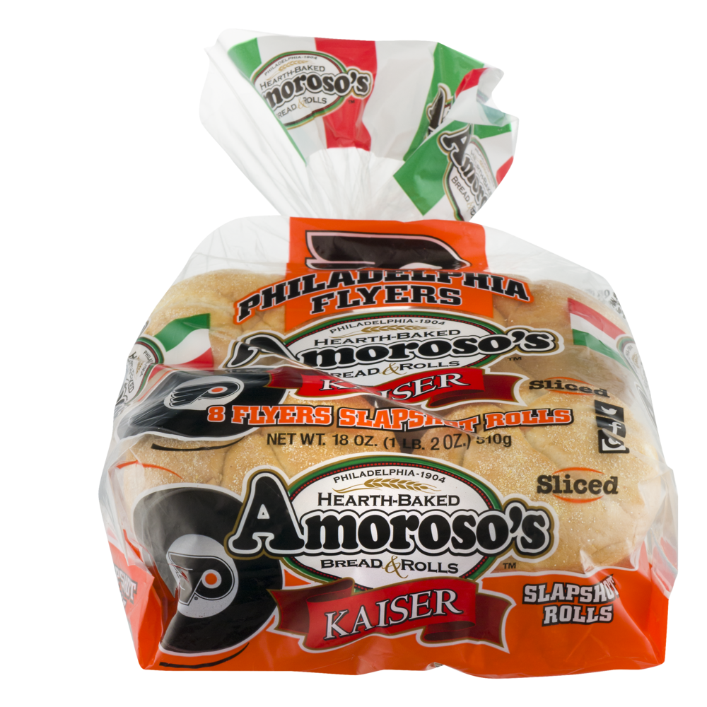 slide 1 of 5, Amoroso's Sliced Kaiser Bread, 18 oz