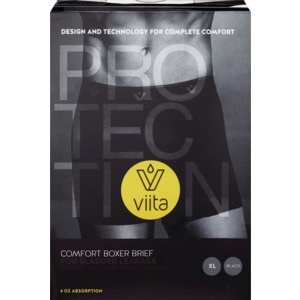 slide 1 of 1, Vitta Protection Reuseable Mens Super Mid Underwear, Black, X-Large, 1 ct