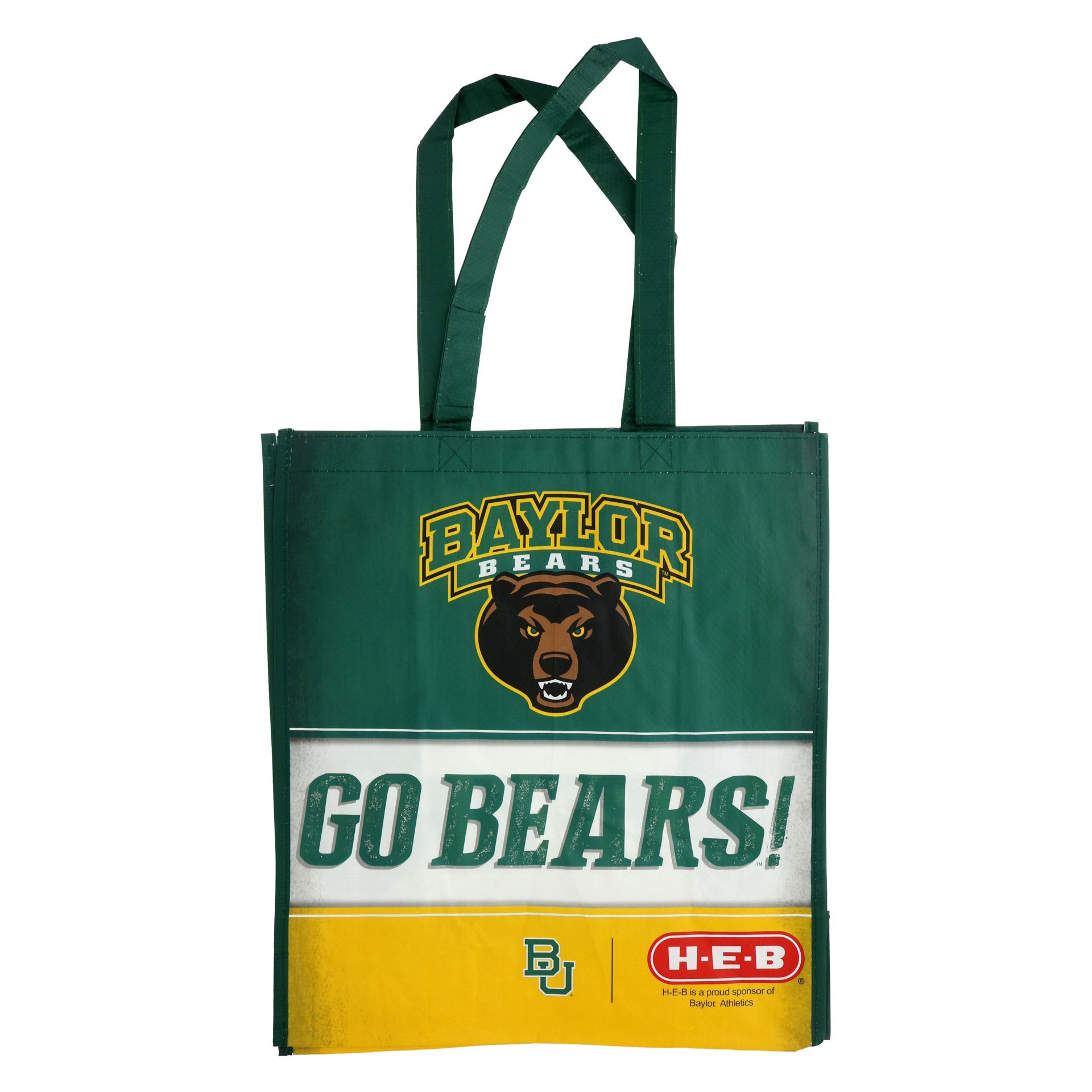 slide 1 of 1, H-E-B Baylor Slogan Reusable Bag, 1 ct