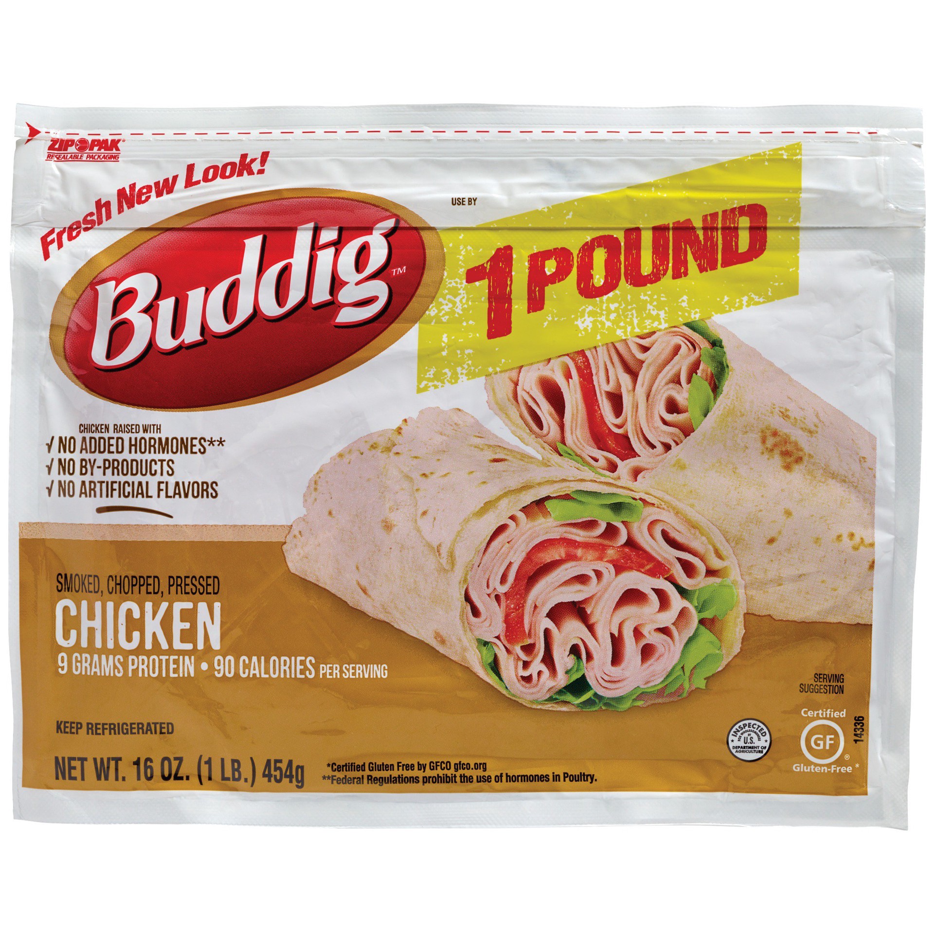 slide 1 of 6, Buddig Original Chicken, 16 oz