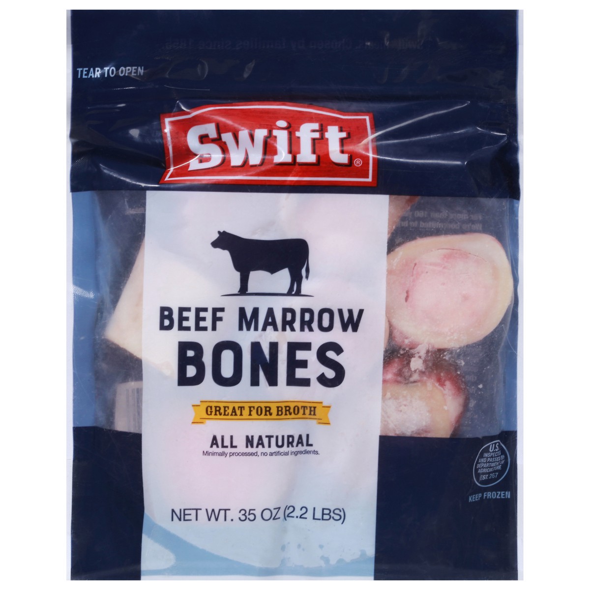 slide 1 of 1, Swift Beef Marrow Bones, 1 ct