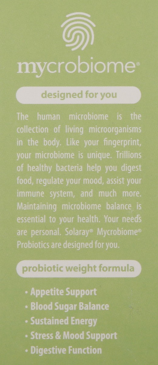 slide 2 of 9, Solaray Mycrobiome Weight, 1 ct