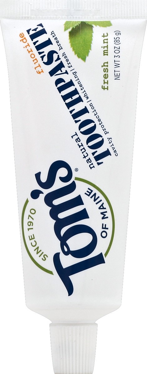 slide 2 of 2, Tom's Of Maine Fresh Mint Tthpaste Whitn Flor, 3 oz