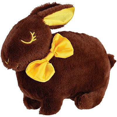 slide 1 of 1, Destination Holiday ChocolateScented Bunny with Yellow Bow Easter Plush, 8 in