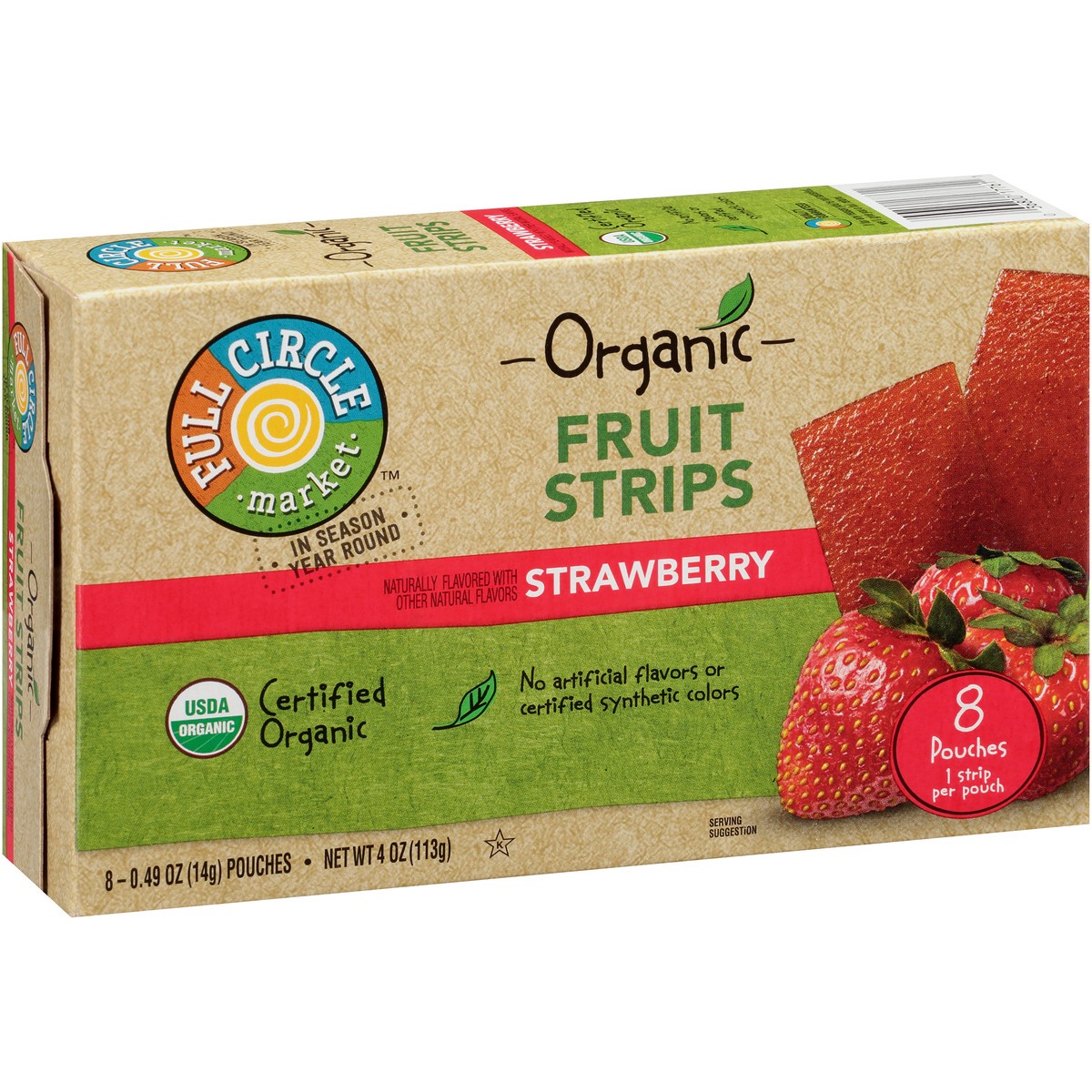 slide 6 of 15, Full Circle Market Strawberry Fruit Strips, 4 oz