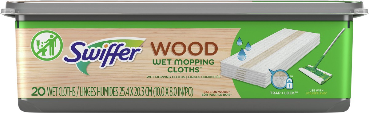 slide 2 of 4, Swiffer Heavy Duty Mop Wet Multi-Surface Cloth Refills for Floor Mopping and Cleaning, Hardwood Floor Cleaner, 20 count, 20 ct