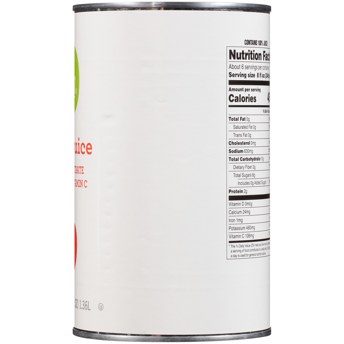 slide 11 of 15, That's Smart! Tomato Juice from Concentrate 46 fl oz, 46 oz