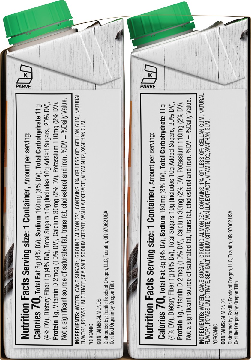 slide 5 of 13, Pacific Foods Pacific Vanilla Almond Naturally Milk Sub, 8 fl oz