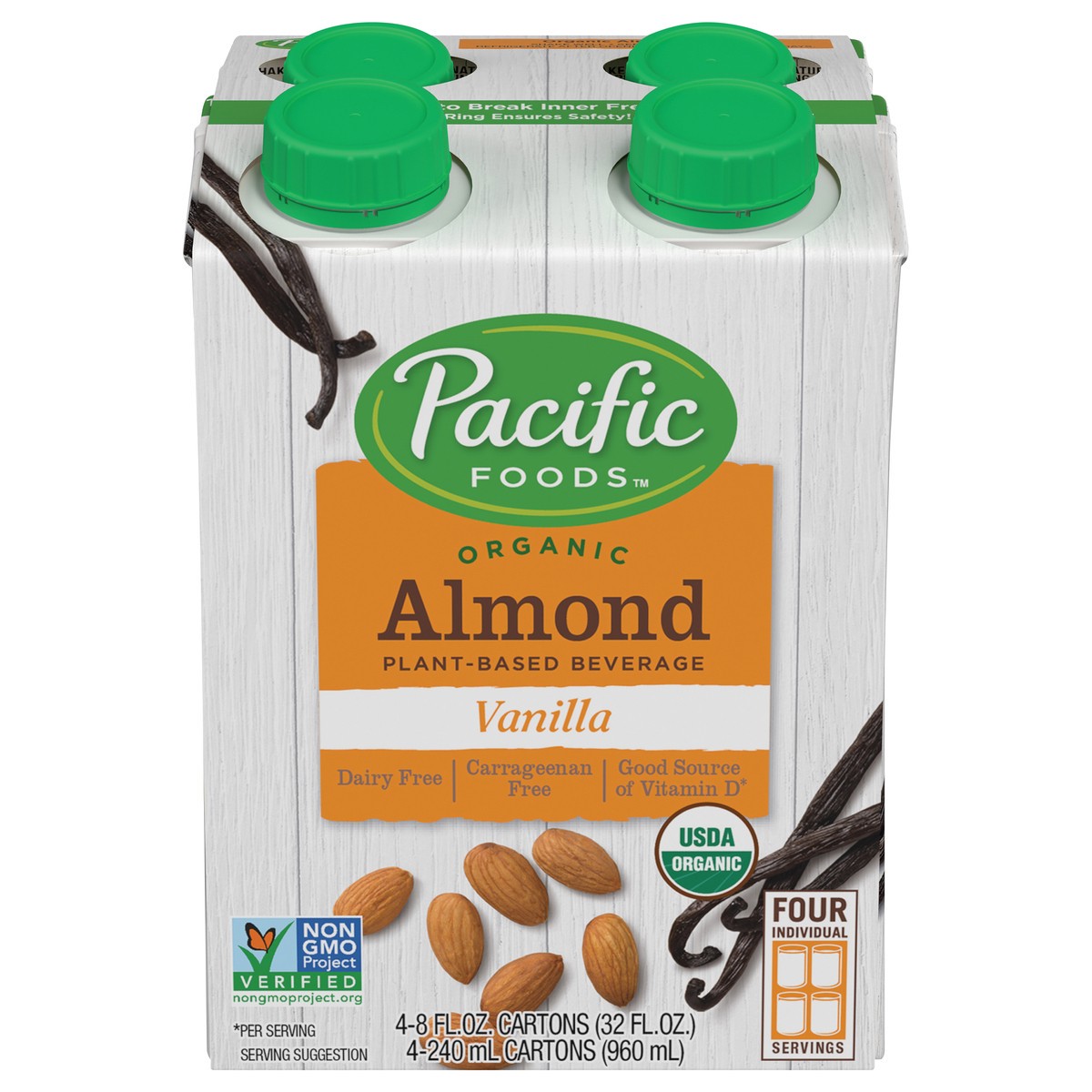 slide 6 of 13, Pacific Foods Pacific Vanilla Almond Naturally Milk Sub, 8 fl oz