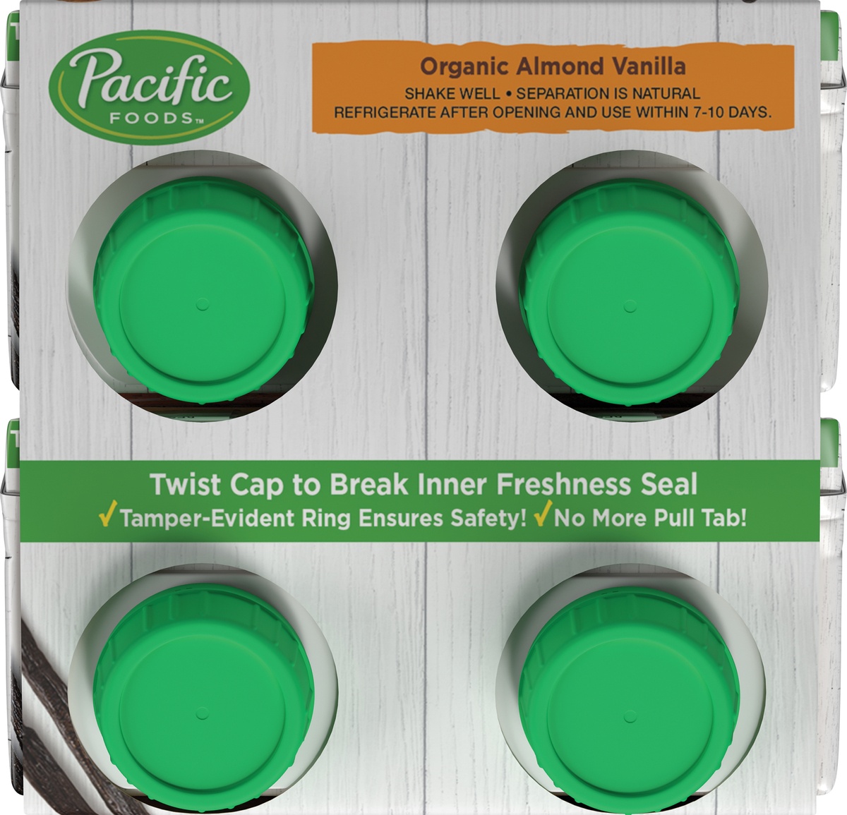 slide 6 of 10, Pacific Foods Beverage Almond Organic 4pk, 8 fl oz